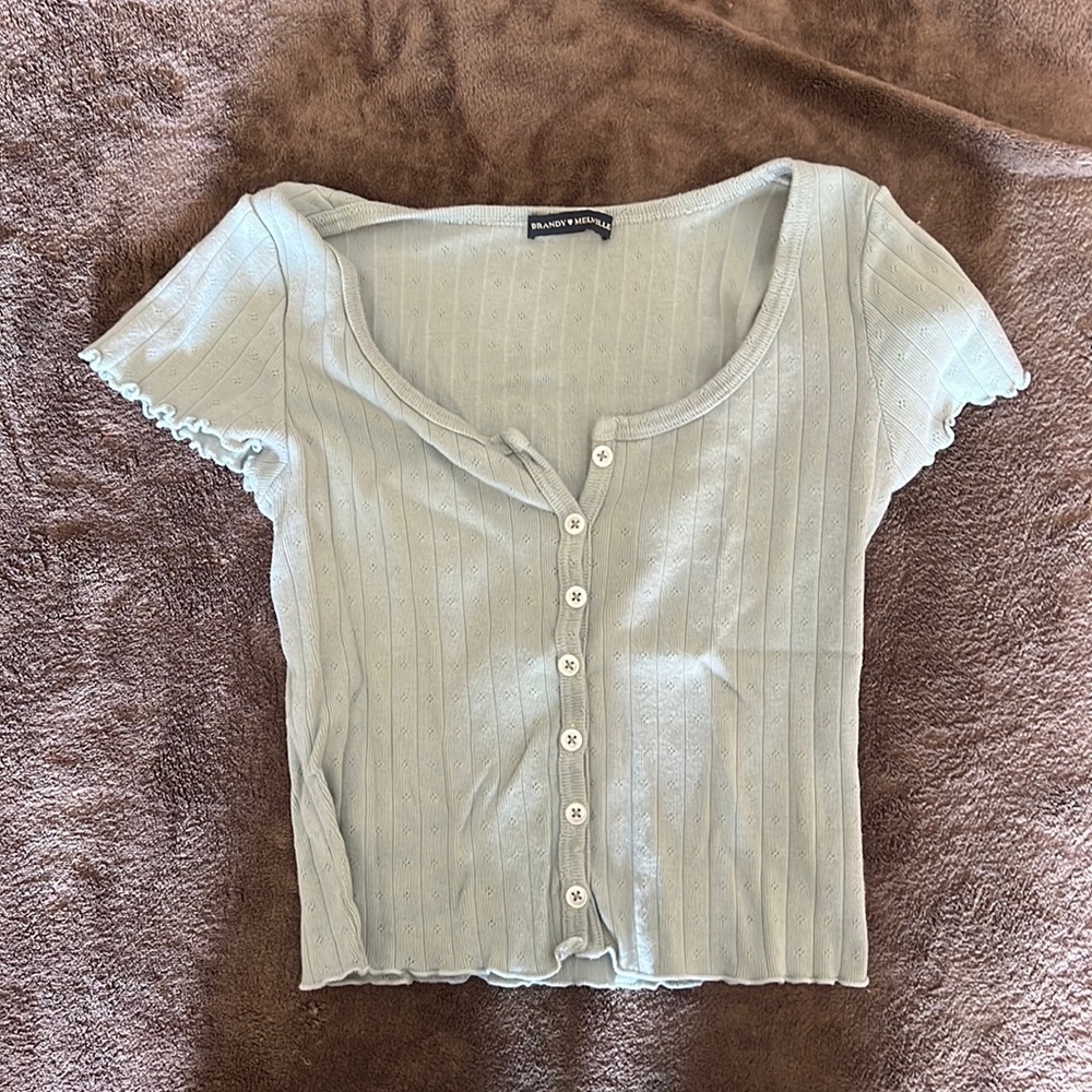 Brandy Melville mint green top